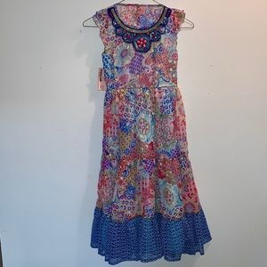 Girls Beaded Fancy Sundress Monsoon